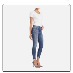 Mavi Tess Faux Pearl High Rise Super Skinny Jeans 31